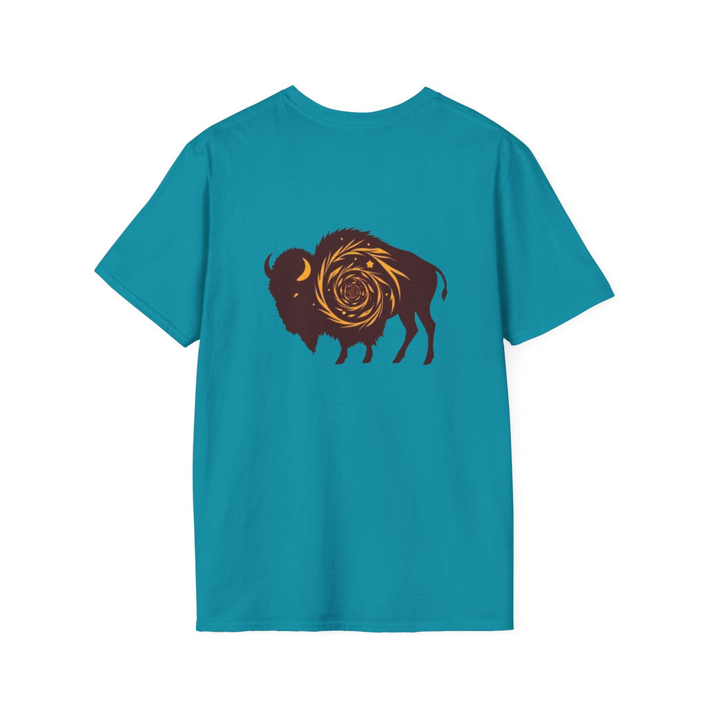 Buffalo Spiral Design Unisex Softstyle T-shirt - EqualiTees.Me