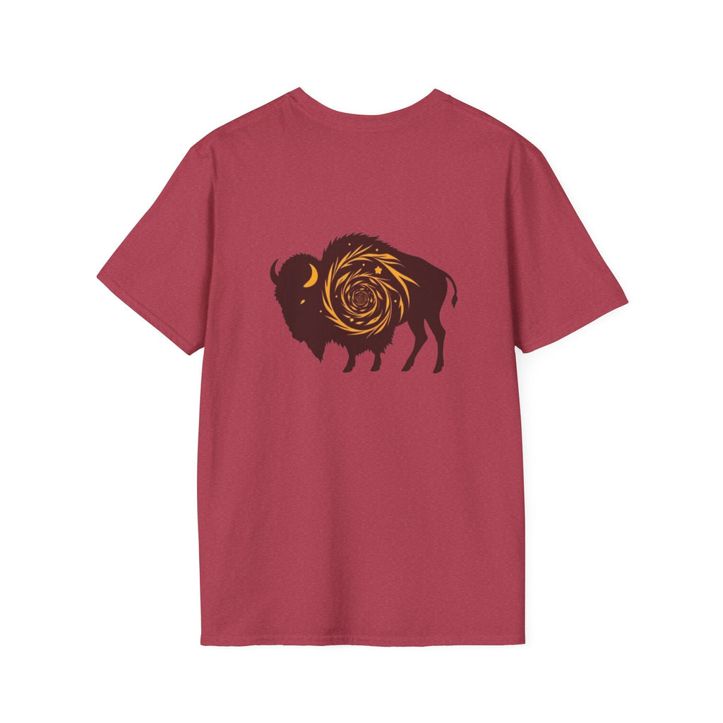 Buffalo Spiral Design Unisex Softstyle T-shirt - EqualiTees.Me