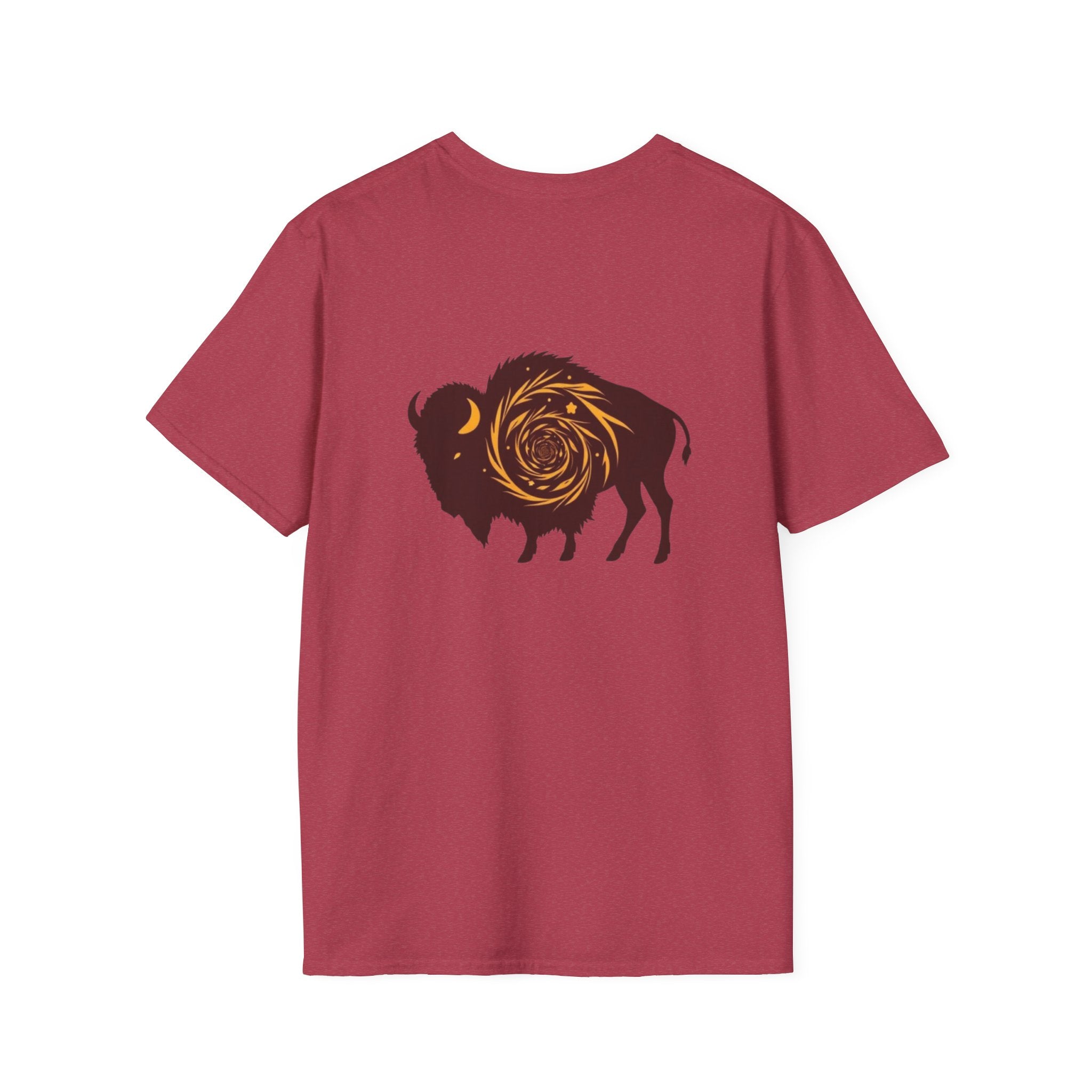 Buffalo Spiral Design Unisex Softstyle T-shirt - EqualiTees.Me