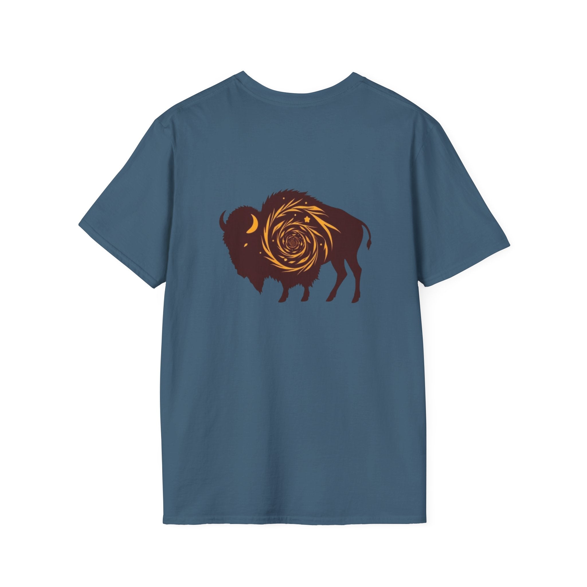 Buffalo Spiral Design Unisex Softstyle T-shirt - EqualiTees.Me