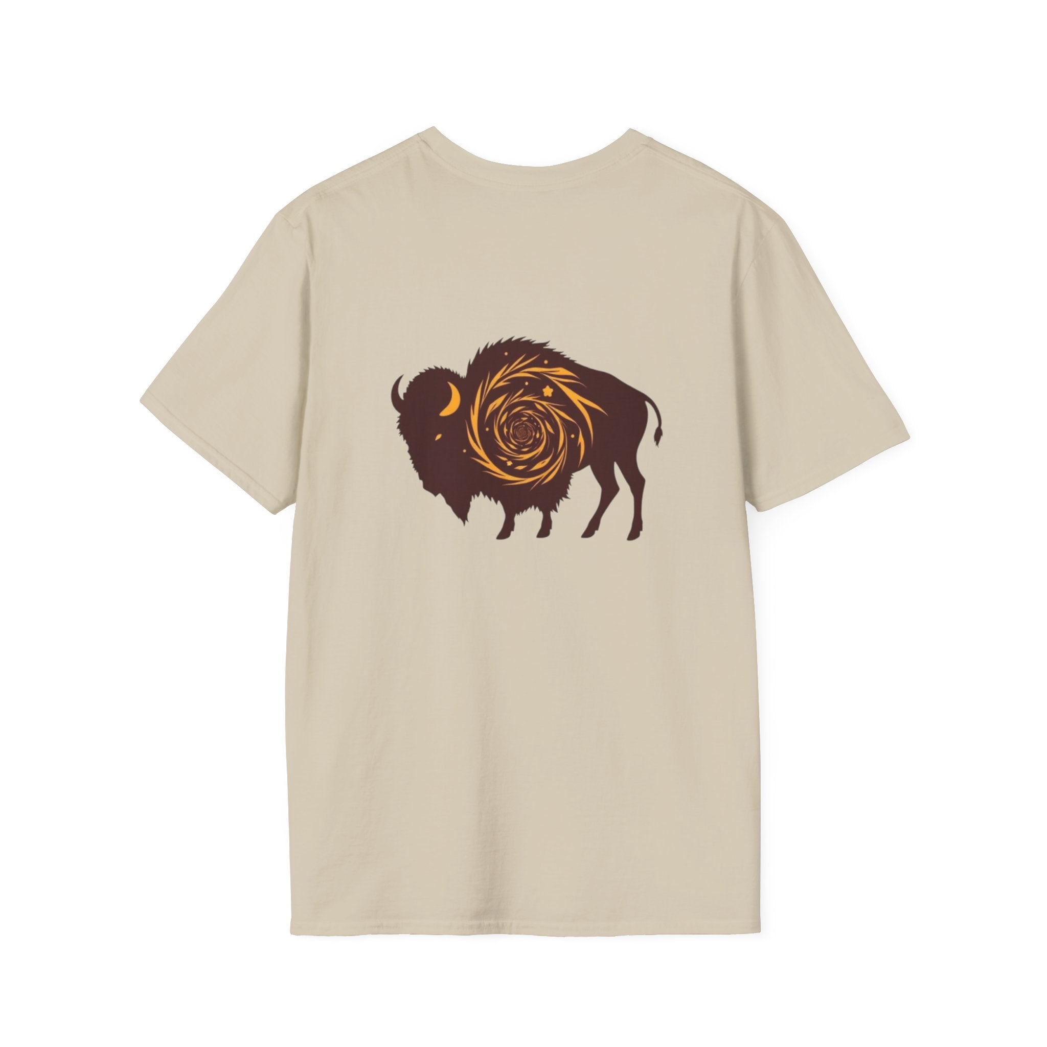 Buffalo Spiral Design Unisex Softstyle T-shirt - EqualiTees.Me