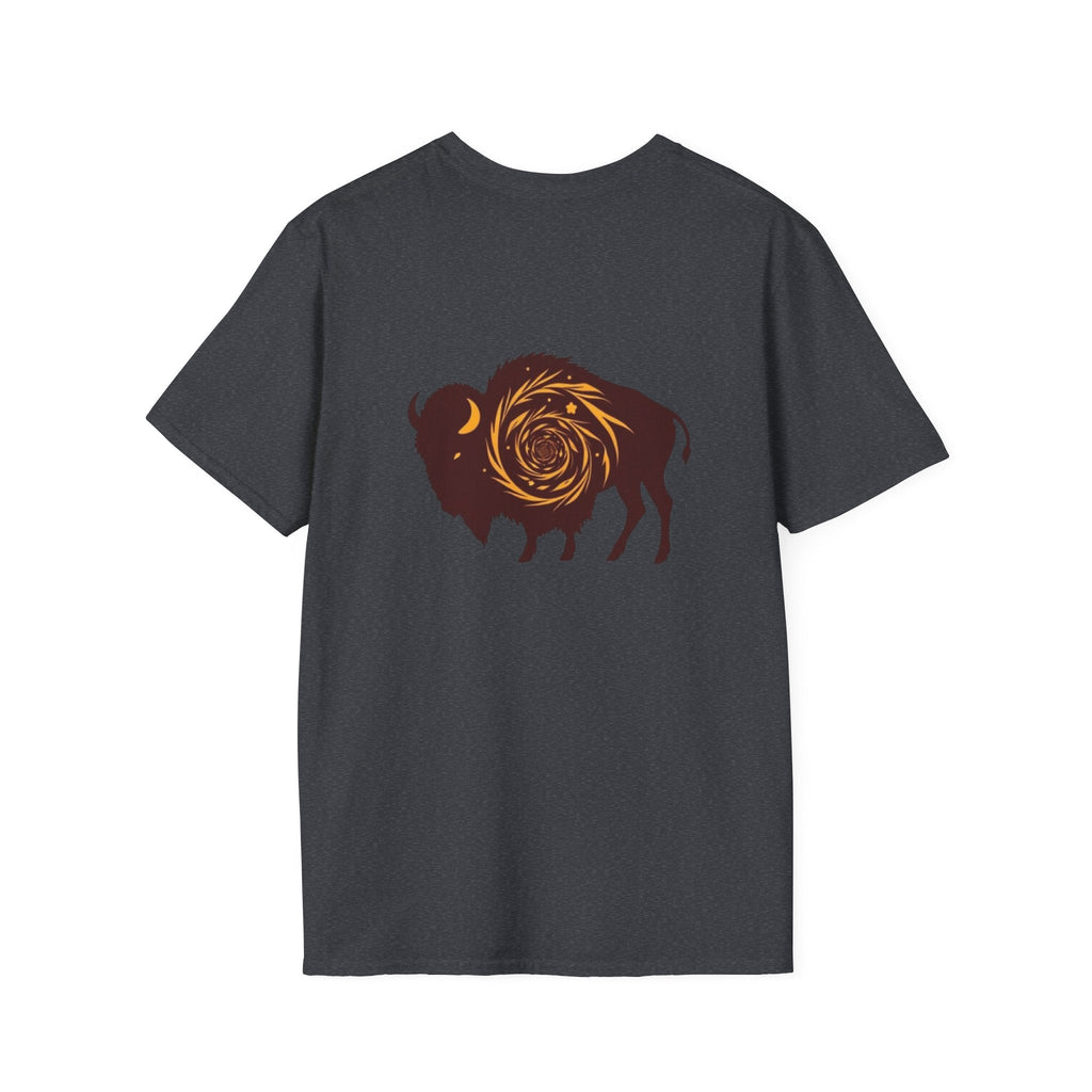Buffalo Spiral Design Unisex Softstyle T-shirt - EqualiTees.Me