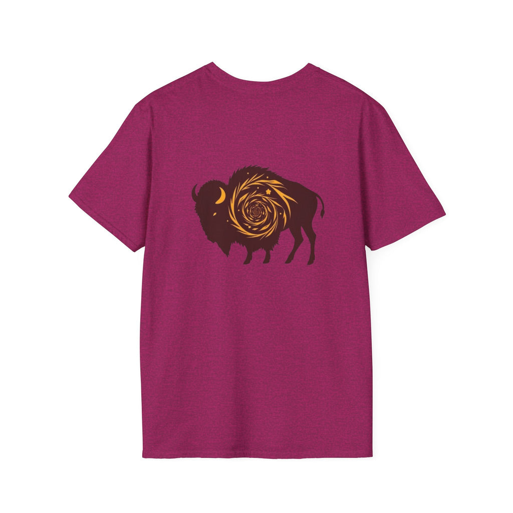 Buffalo Spiral Design Unisex Softstyle T-shirt - EqualiTees.Me
