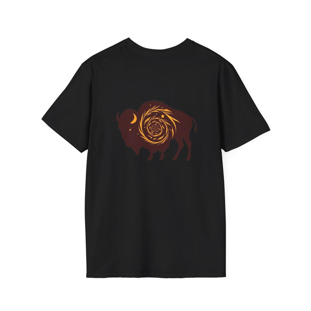 Buffalo Spiral Design Unisex Softstyle T-shirt - EqualiTees.Me