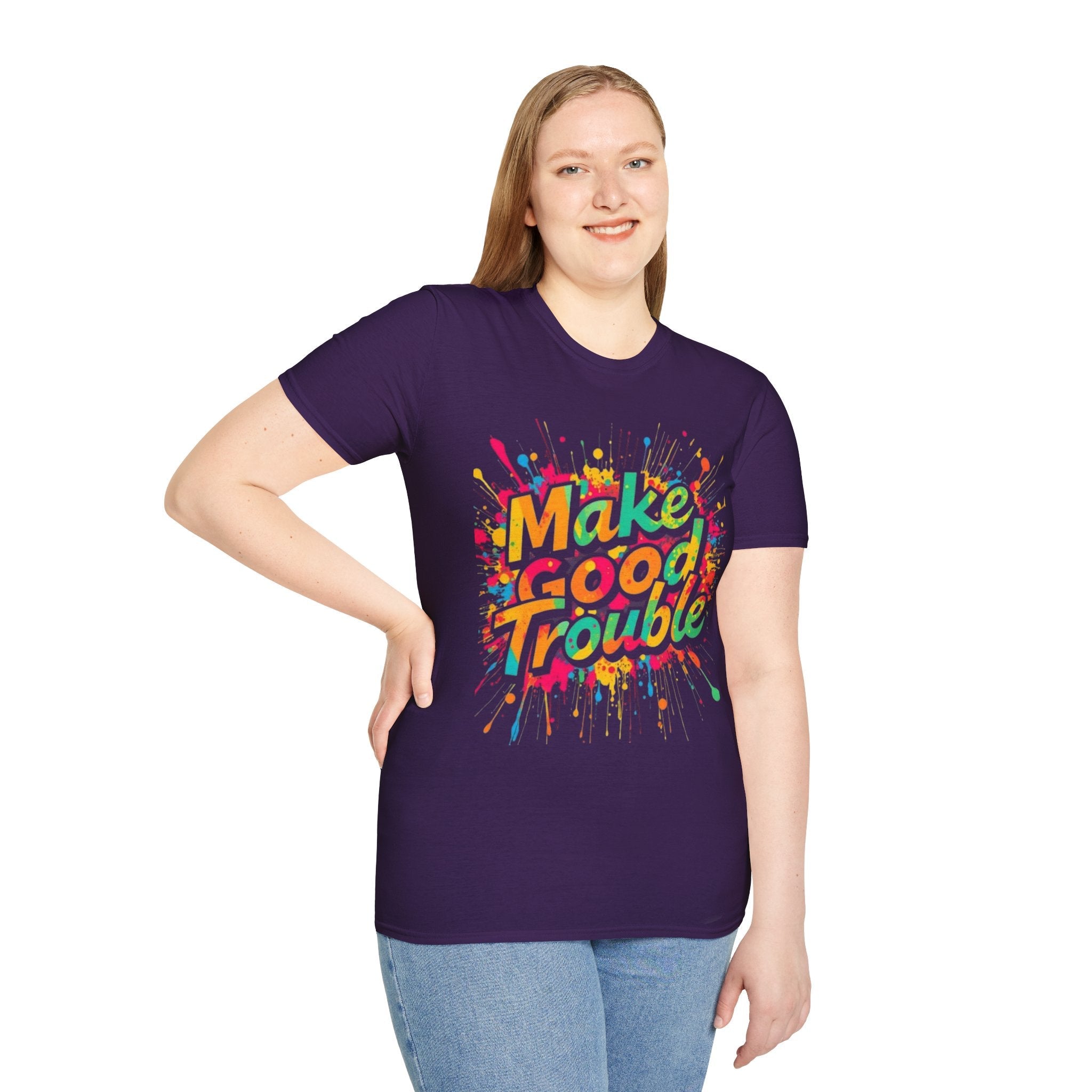 Color Splash, Make Good Trouble Tee - EqualiTees.Me