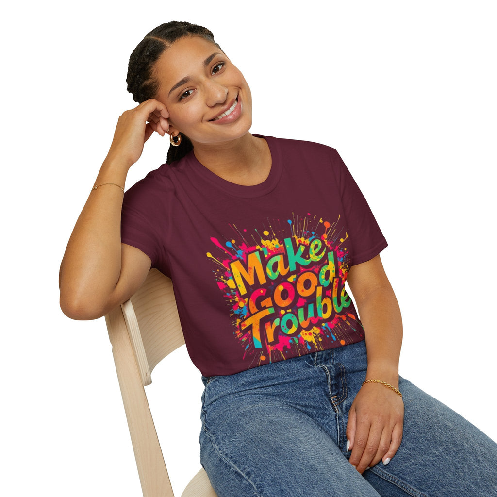 Color Splash, Make Good Trouble Tee - EqualiTees.Me