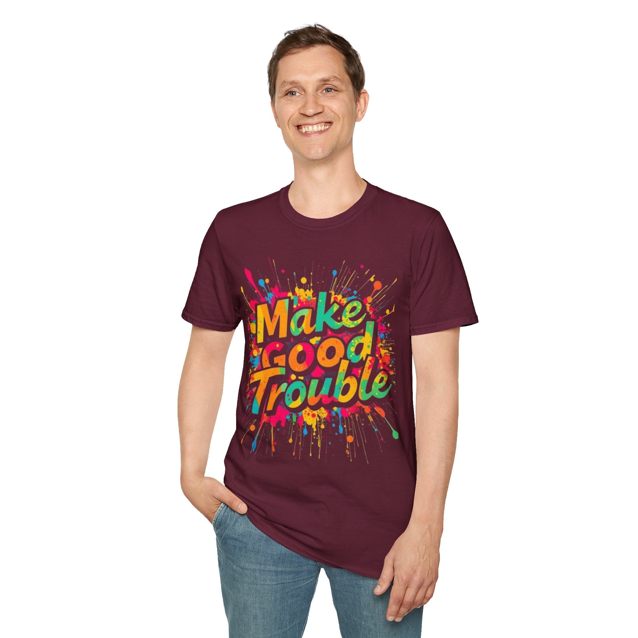 Color Splash, Make Good Trouble Tee - EqualiTees.Me