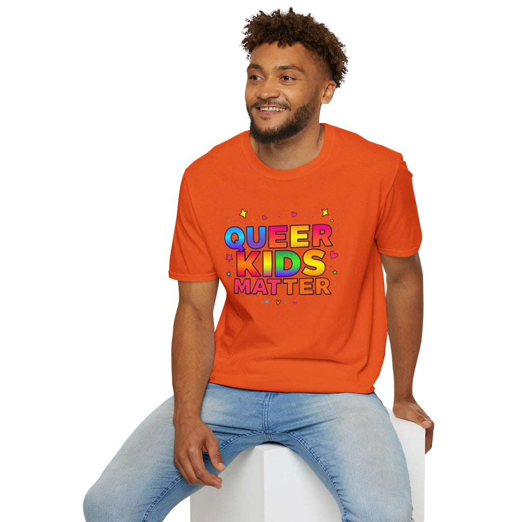 Colorful Queer Kids Matter Pride T-Shirt - EqualiTees.Me