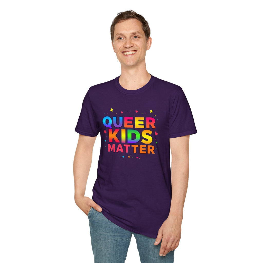 Colorful Queer Kids Matter Pride T-Shirt - EqualiTees.Me
