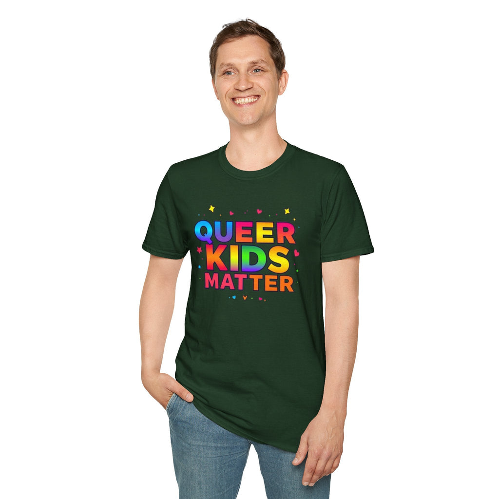 Colorful Queer Kids Matter Pride T-Shirt - EqualiTees.Me