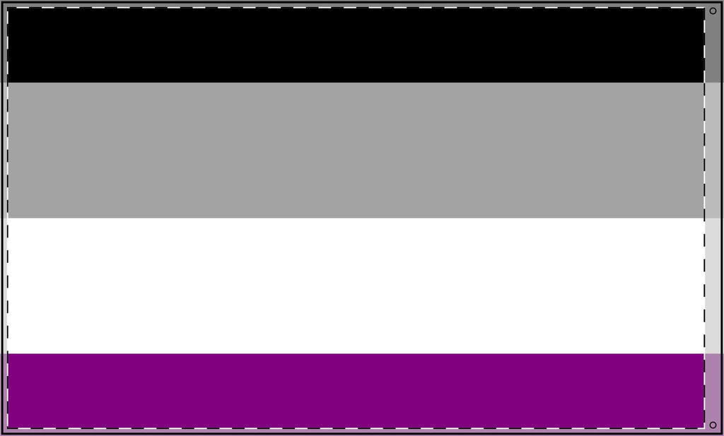 Double Sided Asexual Pride Flag - Inclusive Decor for Celebrations & Events - EqualiTees.Me