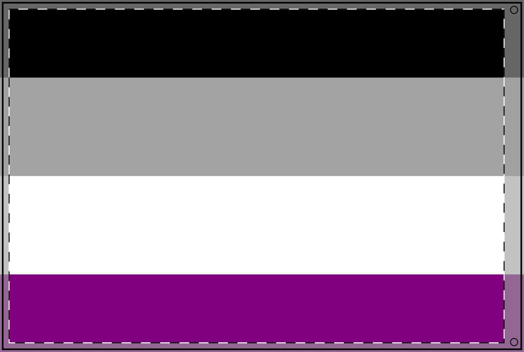 Double Sided Asexual Pride Flag - Inclusive Decor for Celebrations & Events - EqualiTees.Me
