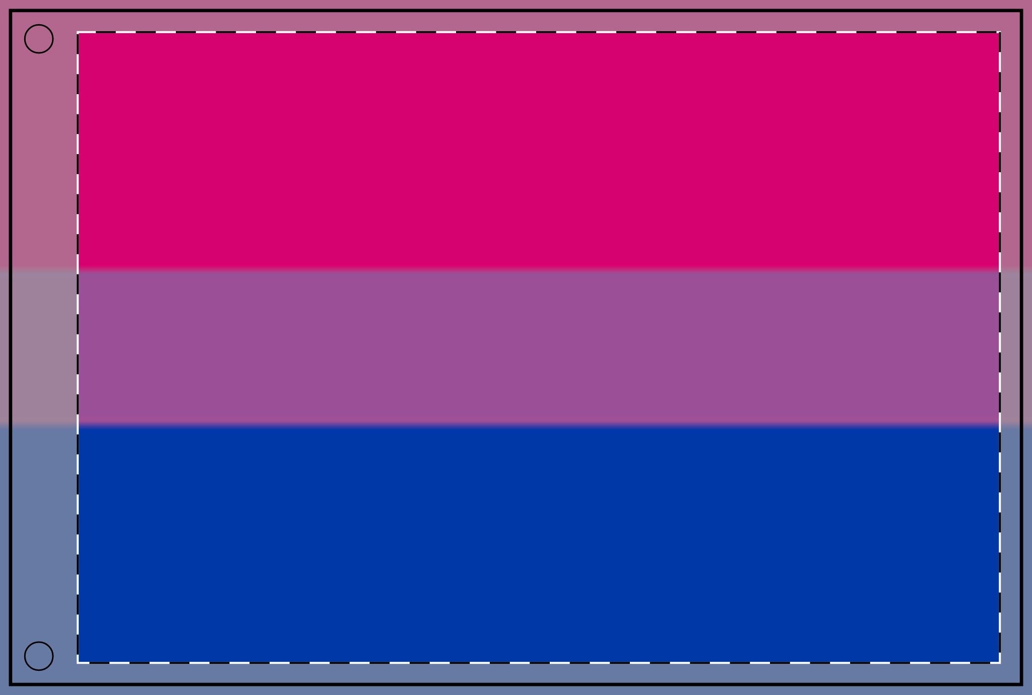 Double Sided Bisexual Pride Flag - Celebrate Inclusivity and Support LGBTQ+ Pride - EqualiTees.Me