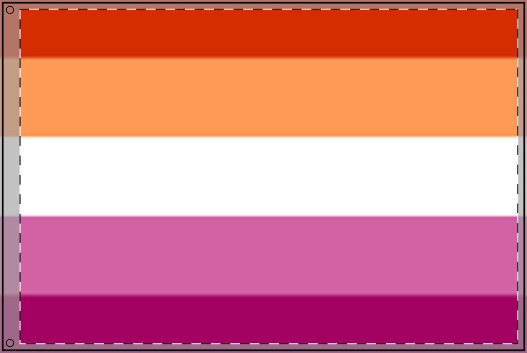 Double Sided Lesbian Pride Flag - Vibrant Rainbow Decorative Banner for Parades and Celebrations - EqualiTees.Me