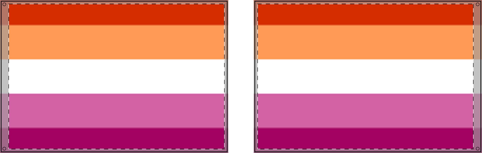 Double Sided Lesbian Pride Flag - Vibrant Rainbow Decorative Banner for Parades and Celebrations - EqualiTees.Me