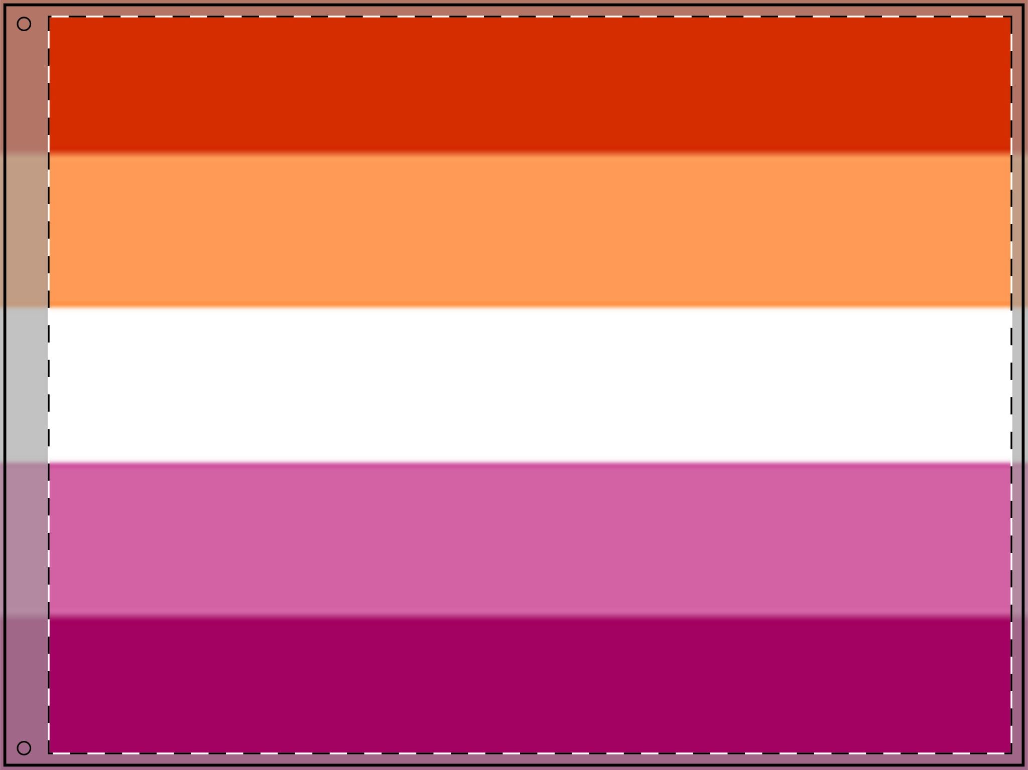 Double Sided Lesbian Pride Flag - Vibrant Rainbow Decorative Banner for Parades and Celebrations - EqualiTees.Me