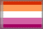 Double Sided Lesbian Pride Flag - Vibrant Rainbow Decorative Banner for Parades and Celebrations - EqualiTees.Me