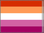 Double Sided Lesbian Pride Flag - Vibrant Rainbow Decorative Banner for Parades and Celebrations - EqualiTees.Me
