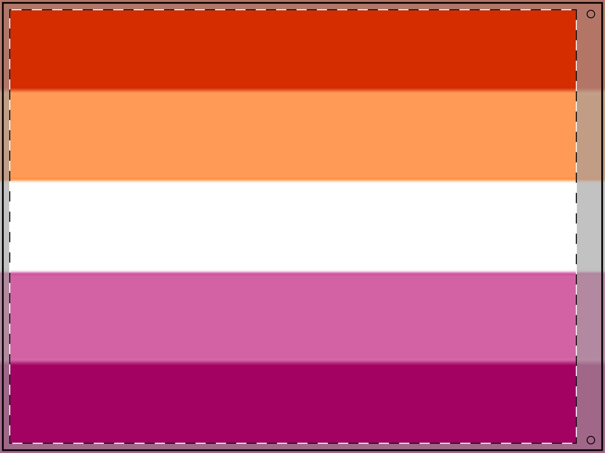 Double Sided Lesbian Pride Flag - Vibrant Rainbow Decorative Banner for Parades and Celebrations - EqualiTees.Me