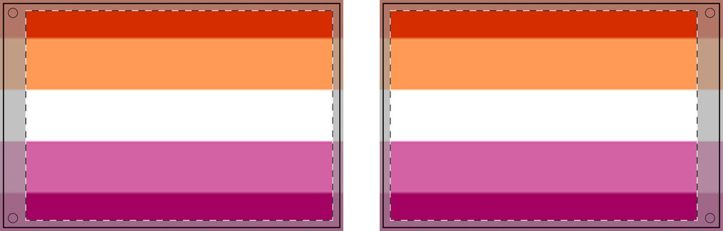 Double Sided Lesbian Pride Flag - Vibrant Rainbow Decorative Banner for Parades and Celebrations - EqualiTees.Me