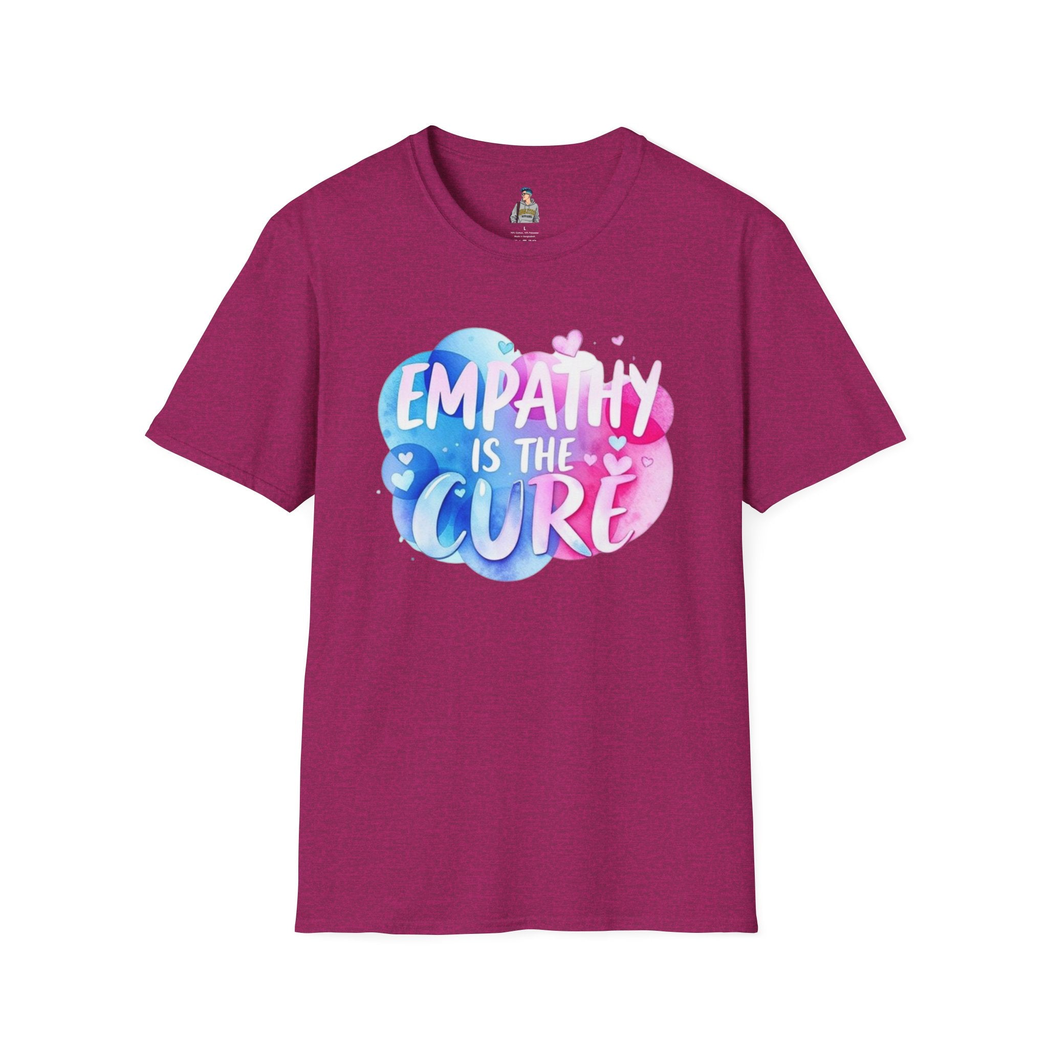 Empathy is the Cure Unisex Softstyle T-Shirt - Comfortable and Inspirational Tee for Everyday Wear - EqualiTees.Me
