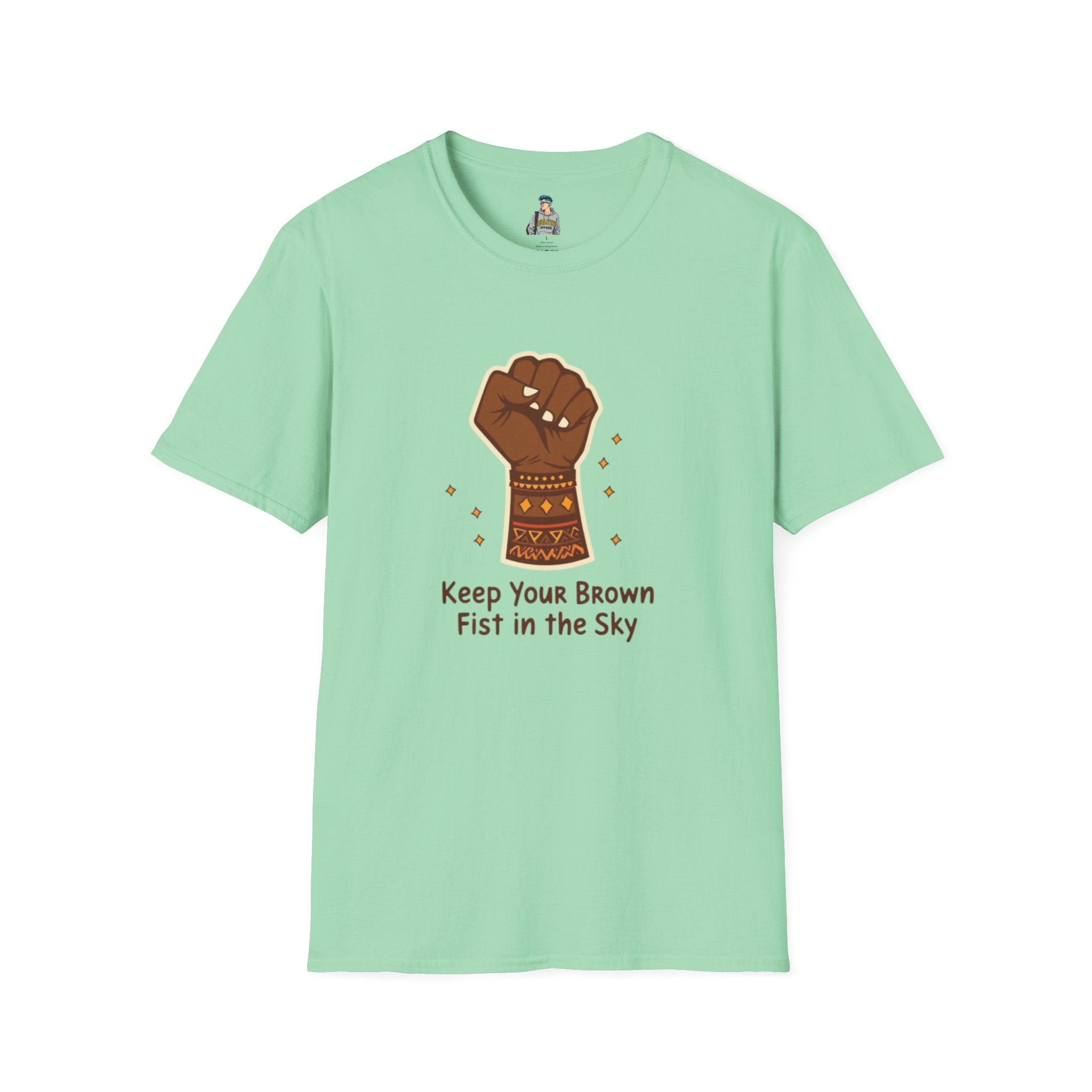 Empowering Keep Your Brown Fist in the Sky Unisex T-Shirt - EqualiTees.Me