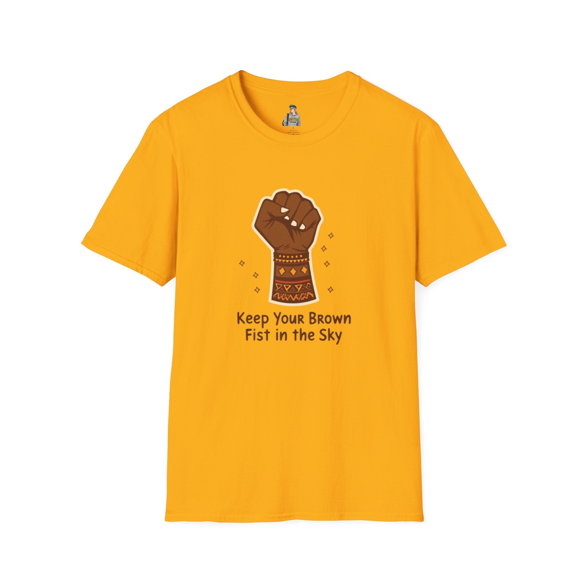 Empowering Keep Your Brown Fist in the Sky Unisex T-Shirt - EqualiTees.Me