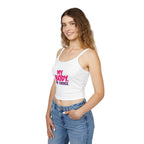 Empowering Women's Spaghetti Strap Tank Top - 'My Body, My Choice' - EqualiTees.Me