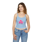 Empowering Women's Spaghetti Strap Tank Top - 'My Body, My Choice' - EqualiTees.Me