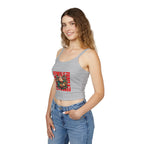 Fierce Female Floral Spaghetti Strap Tank Top - EqualiTees.Me