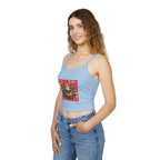 Fierce Female Floral Spaghetti Strap Tank Top - EqualiTees.Me