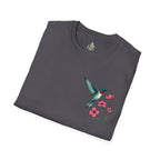 Floral Hummingbird T-Shirt - EqualiTees.Me