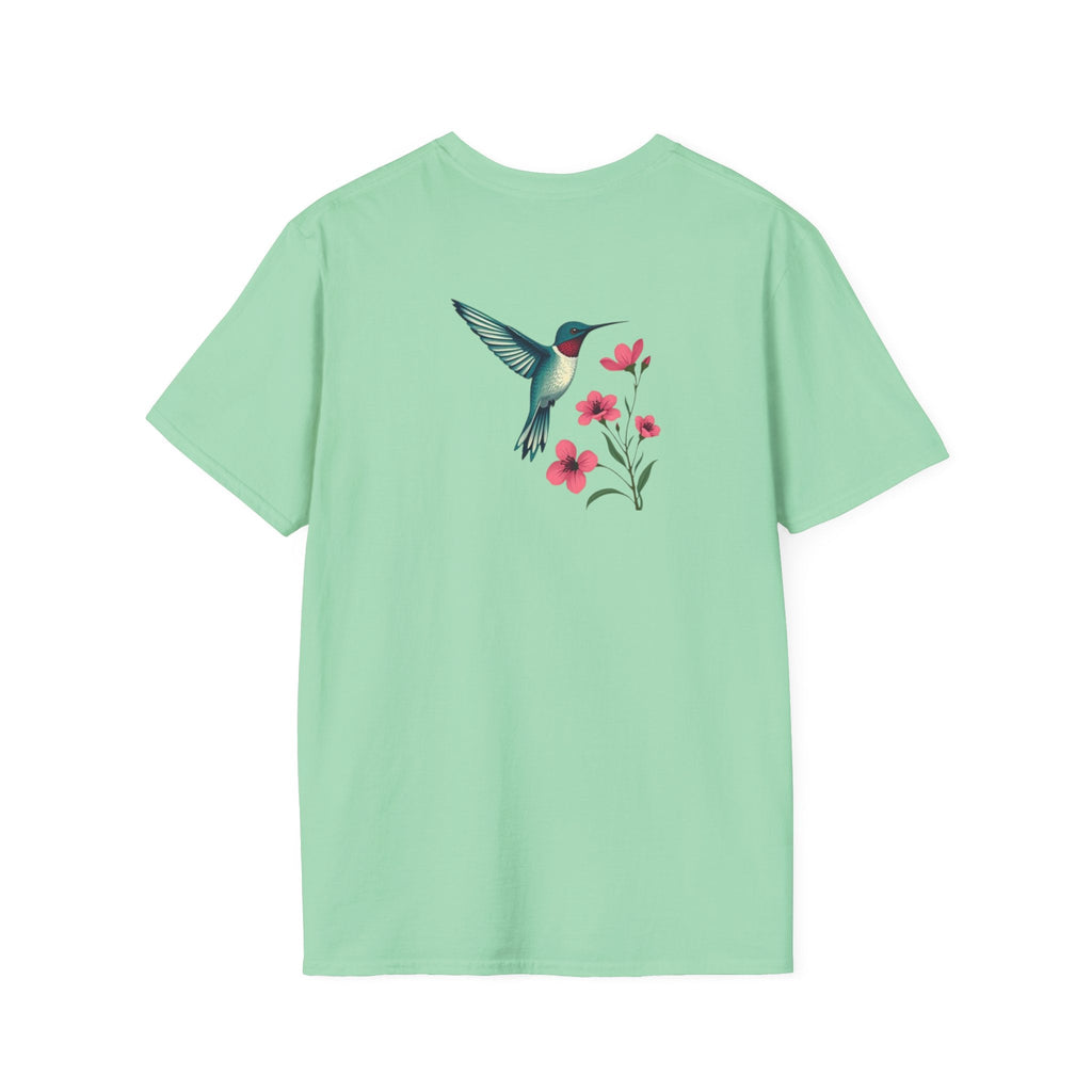 Floral Hummingbird T-Shirt - EqualiTees.Me
