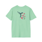 Floral Hummingbird T-Shirt - EqualiTees.Me