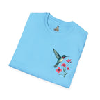 Floral Hummingbird T-Shirt - EqualiTees.Me