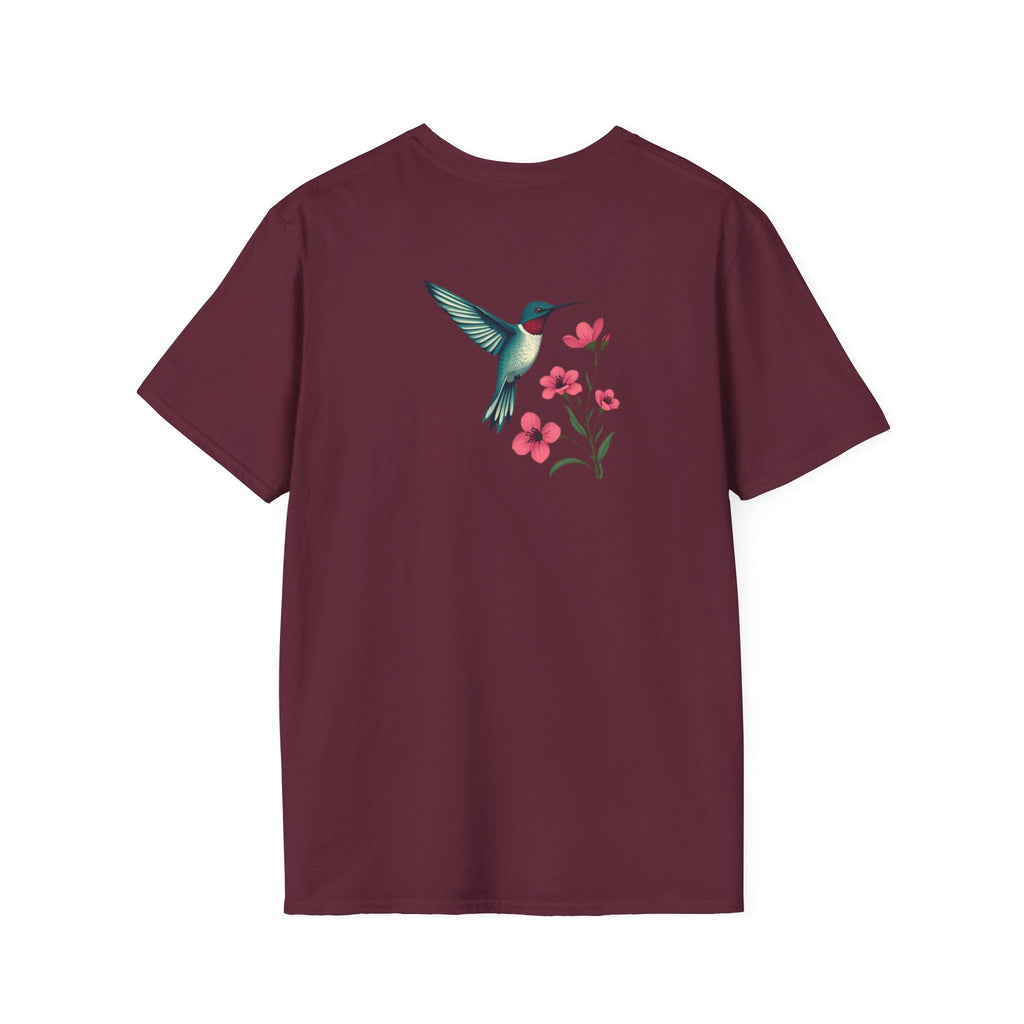 Floral Hummingbird T-Shirt - EqualiTees.Me
