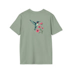 Floral Hummingbird T-Shirt - EqualiTees.Me