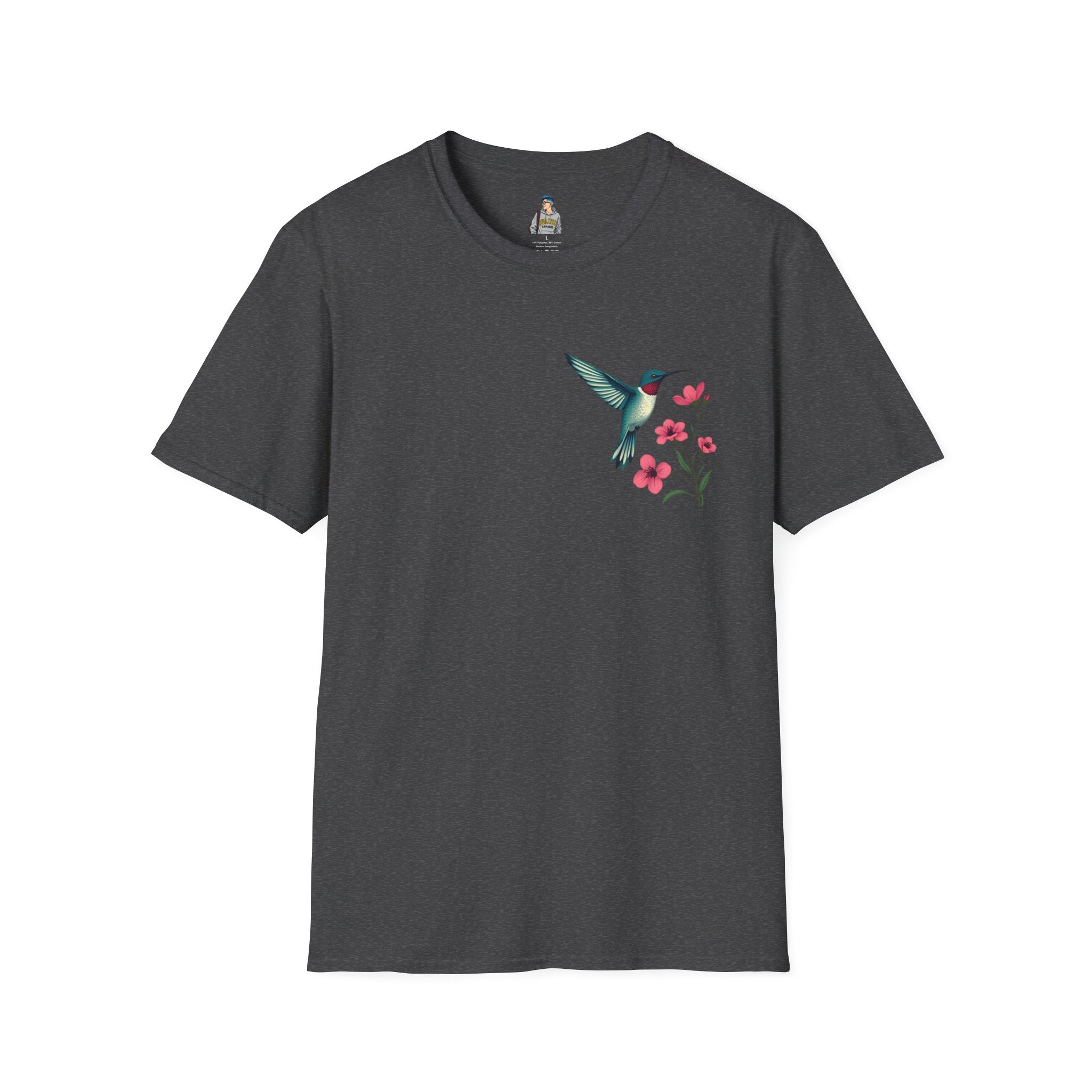 Floral Hummingbird T-Shirt - EqualiTees.Me