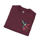 Floral Hummingbird T-Shirt - EqualiTees.Me