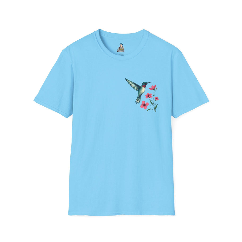 Floral Hummingbird T-Shirt - EqualiTees.Me