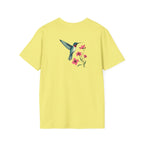 Floral Hummingbird T-Shirt - EqualiTees.Me