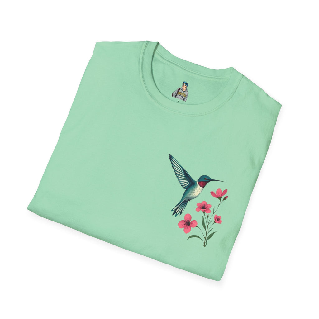 Floral Hummingbird T-Shirt - EqualiTees.Me