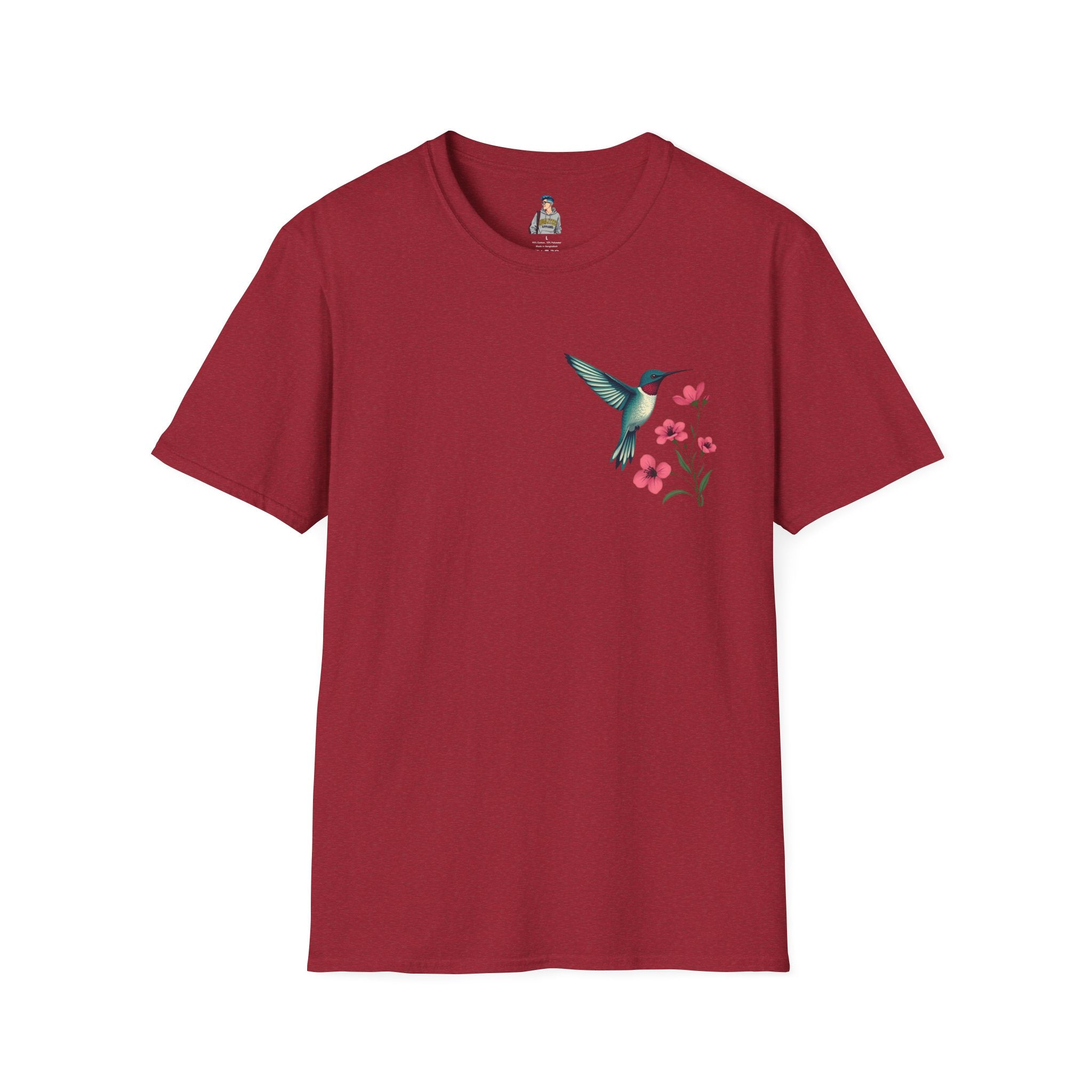 Floral Hummingbird T-Shirt - EqualiTees.Me