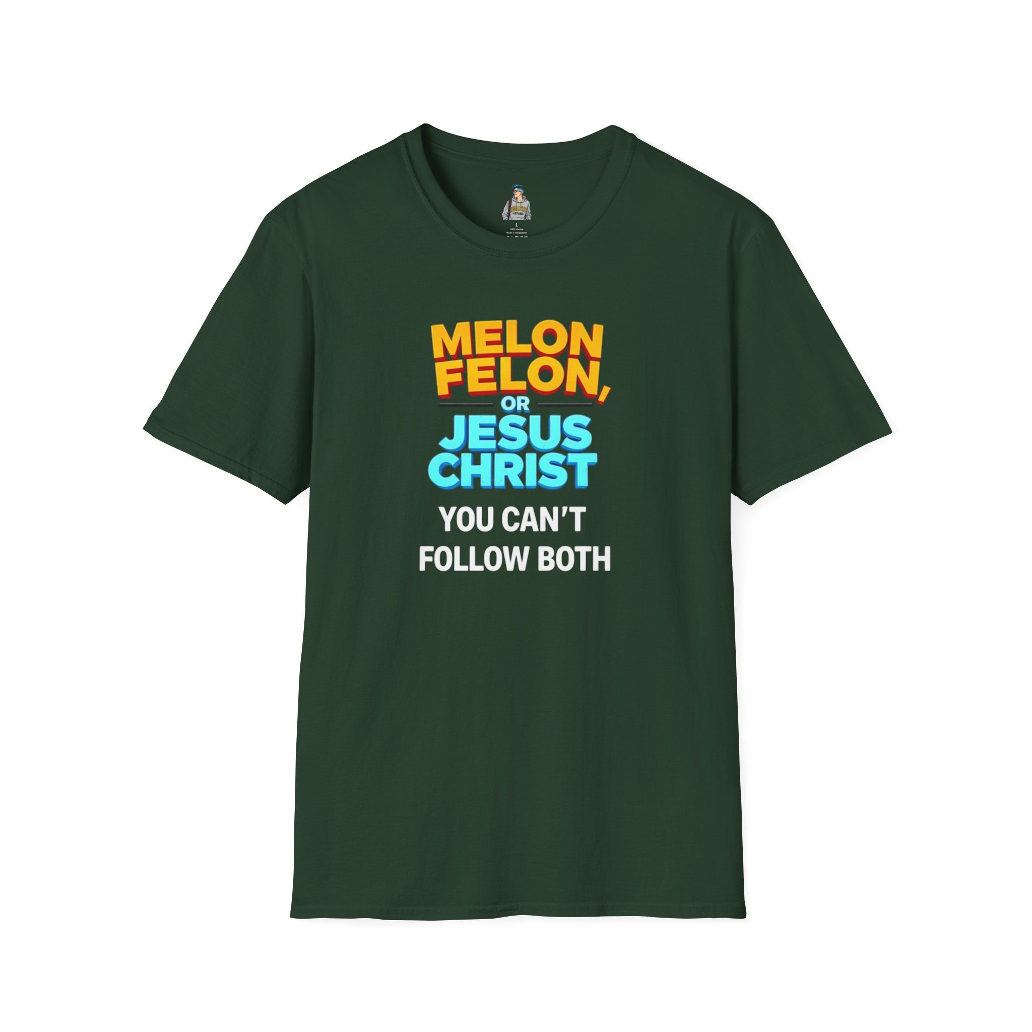 Funny Unisex T-Shirt - "Melon, Felon, or Jesus Christ" Graphic Tee - EqualiTees.Me