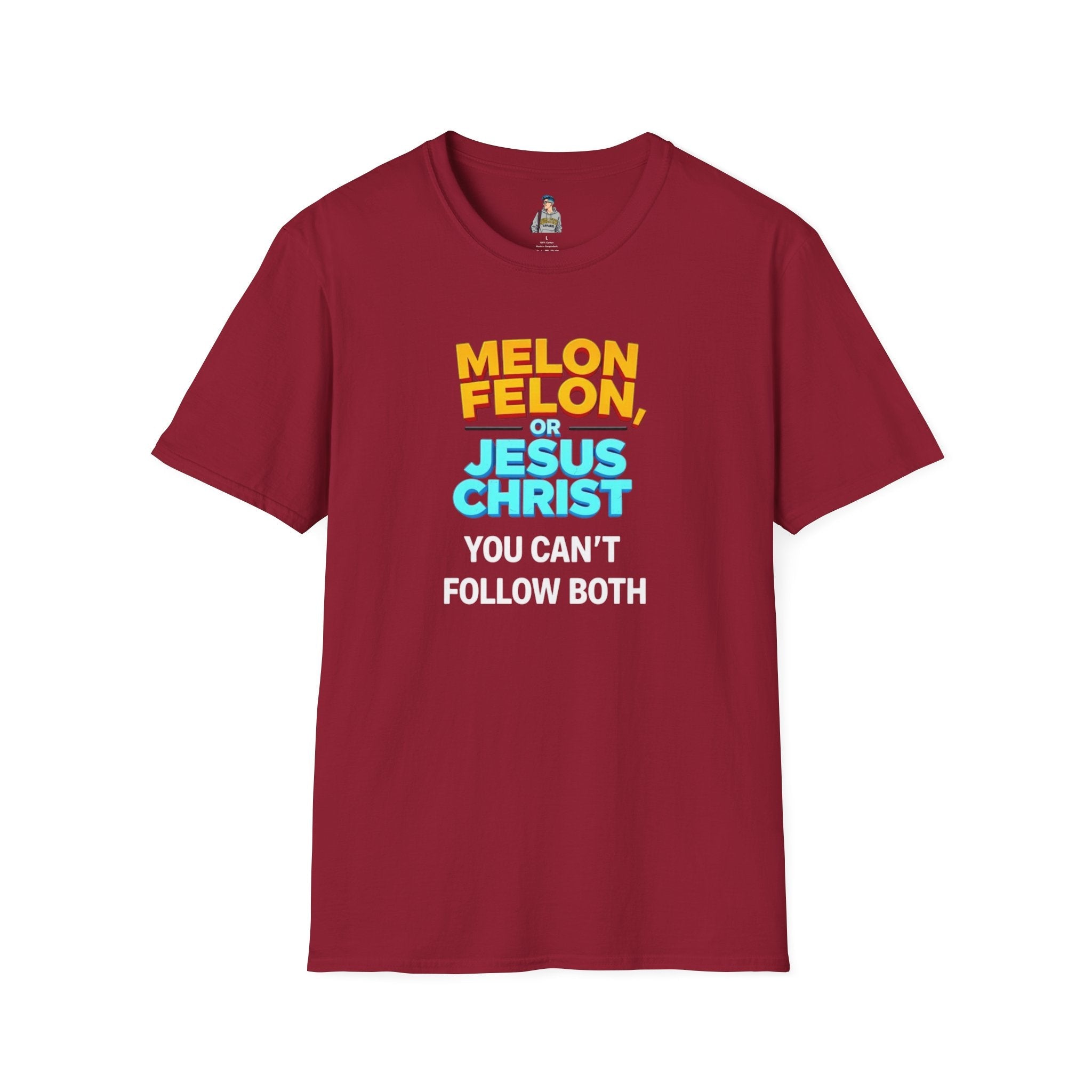 Funny Unisex T-Shirt - "Melon, Felon, or Jesus Christ" Graphic Tee - EqualiTees.Me