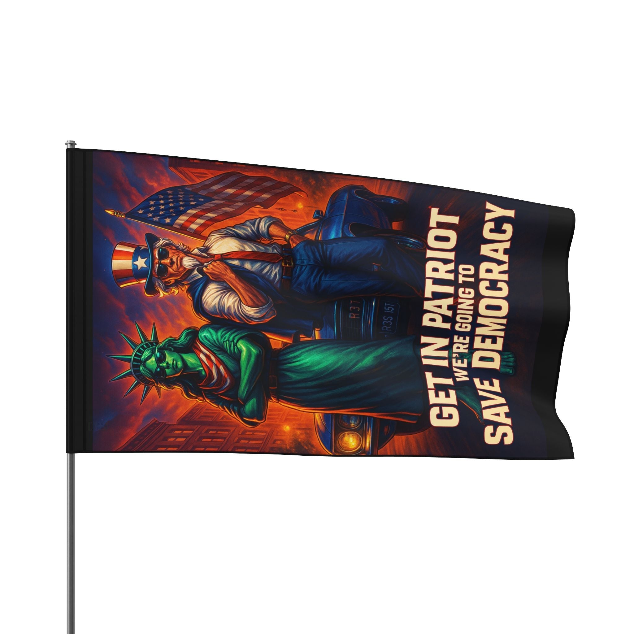 Get In Patriot - Protest Flag - EqualiTees.Me