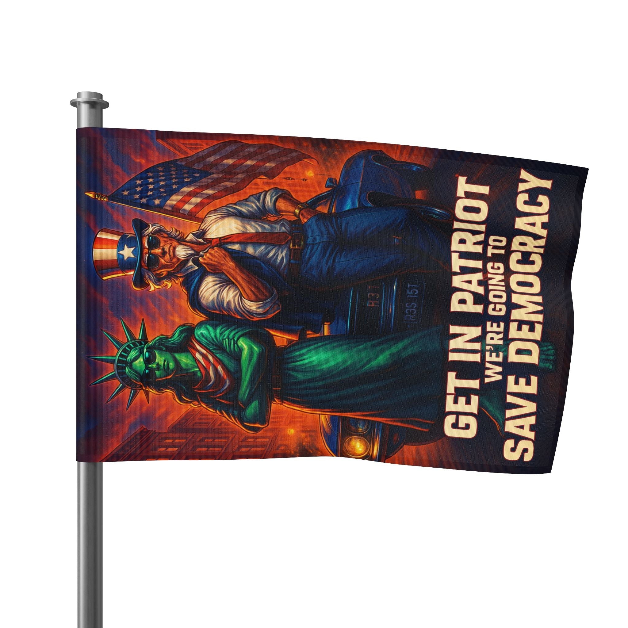 Get In Patriot - Protest Flag - EqualiTees.Me