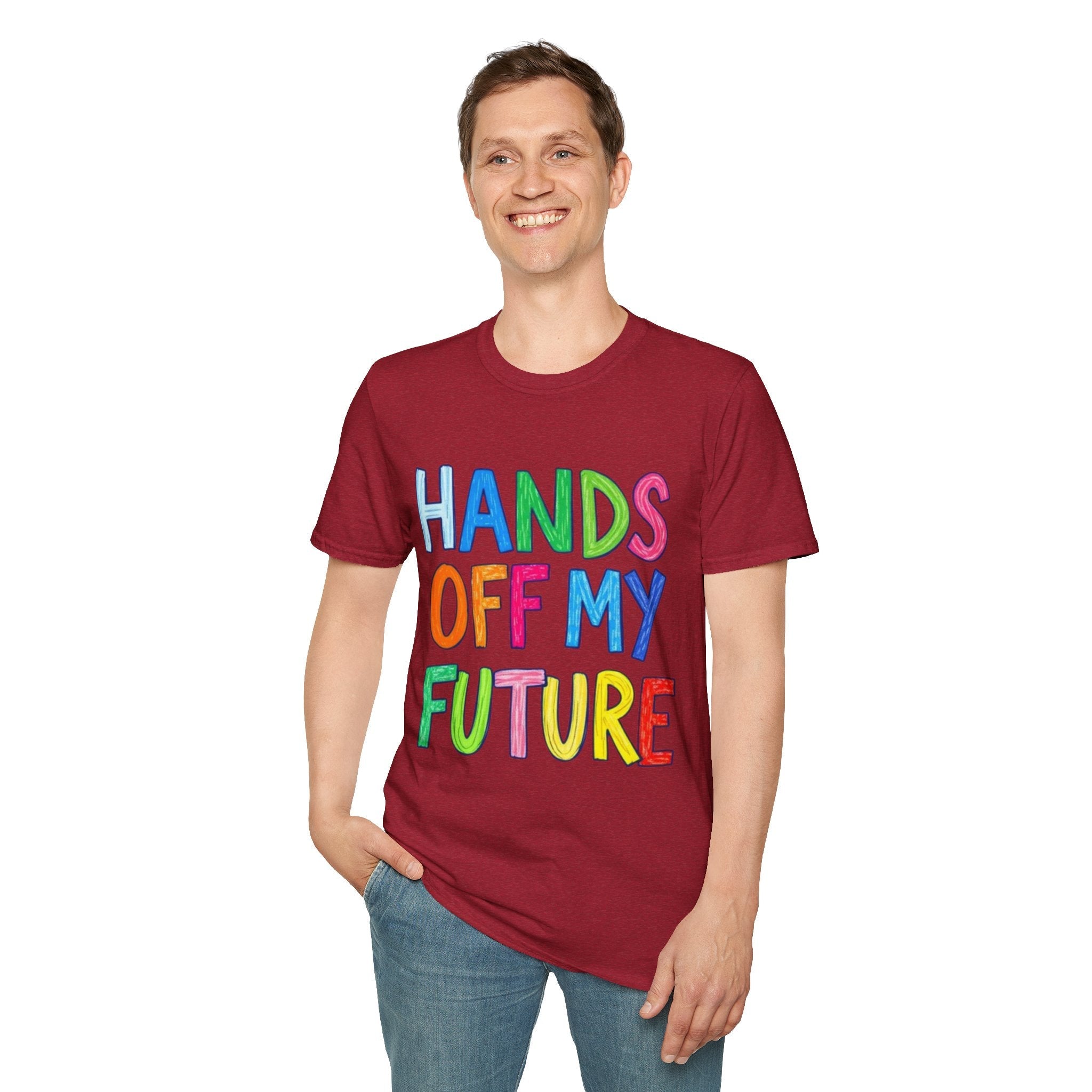 HANDS OFF MY FUTURE Political Statement T-Shirt - EqualiTees.Me