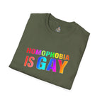 Homophobia is Gay - Unisex Softstyle T-Shirt for LGBTQ+ Pride - EqualiTees.Me