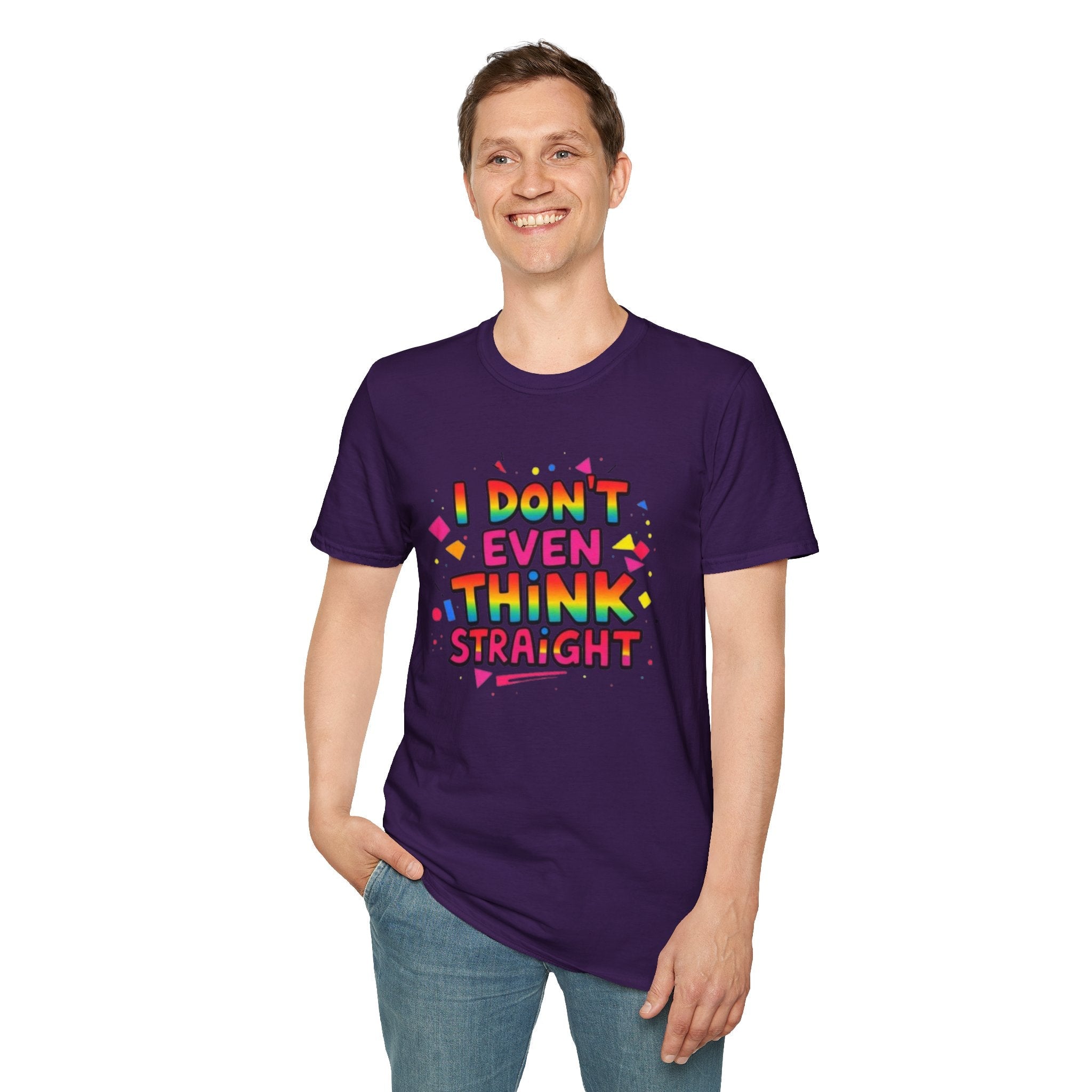 I Don't Even Think Straight Pride Tee - EqualiTees.Me